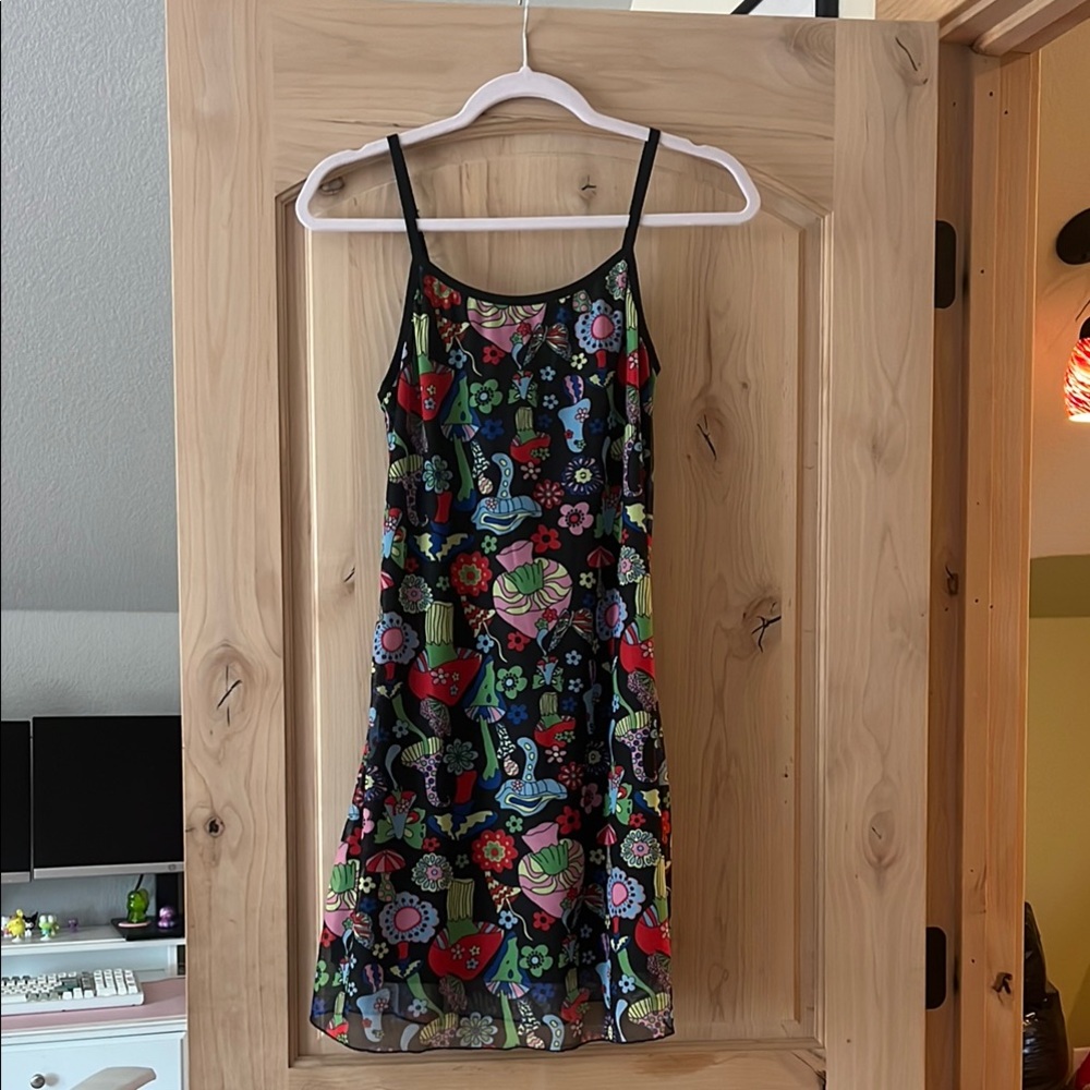Fun Mushroom Patterned Slip Dress